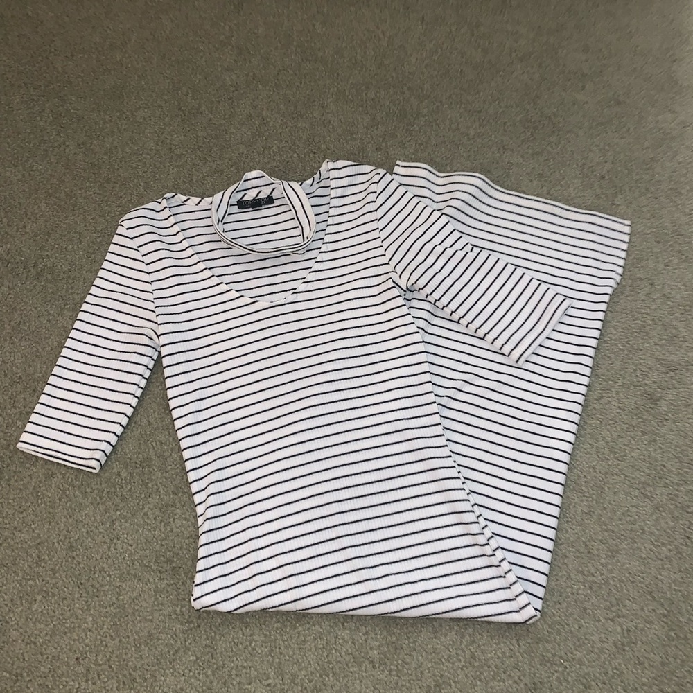 ⭐️Black & White Midi Dress⭐️